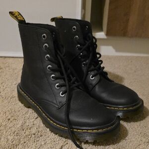 Dr. Martens Black Leather Women's Boots NWOT